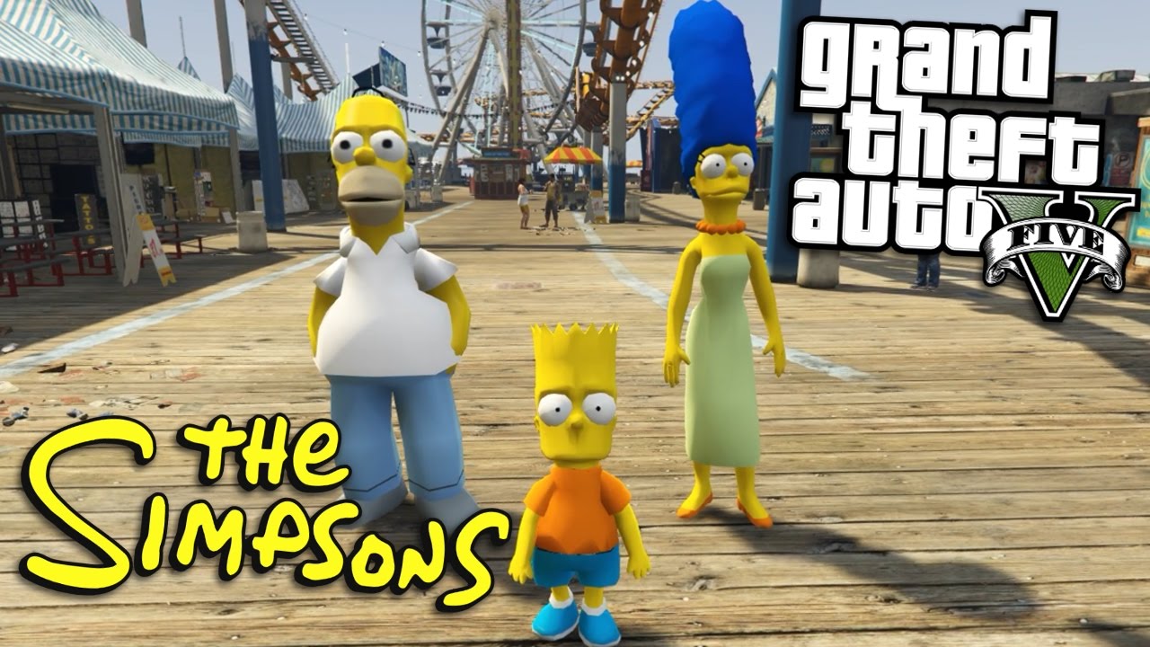 Гта симпсоны. GTA симпсоны the Simpsons. Гомер ГТА. Симпсоны GTA V.