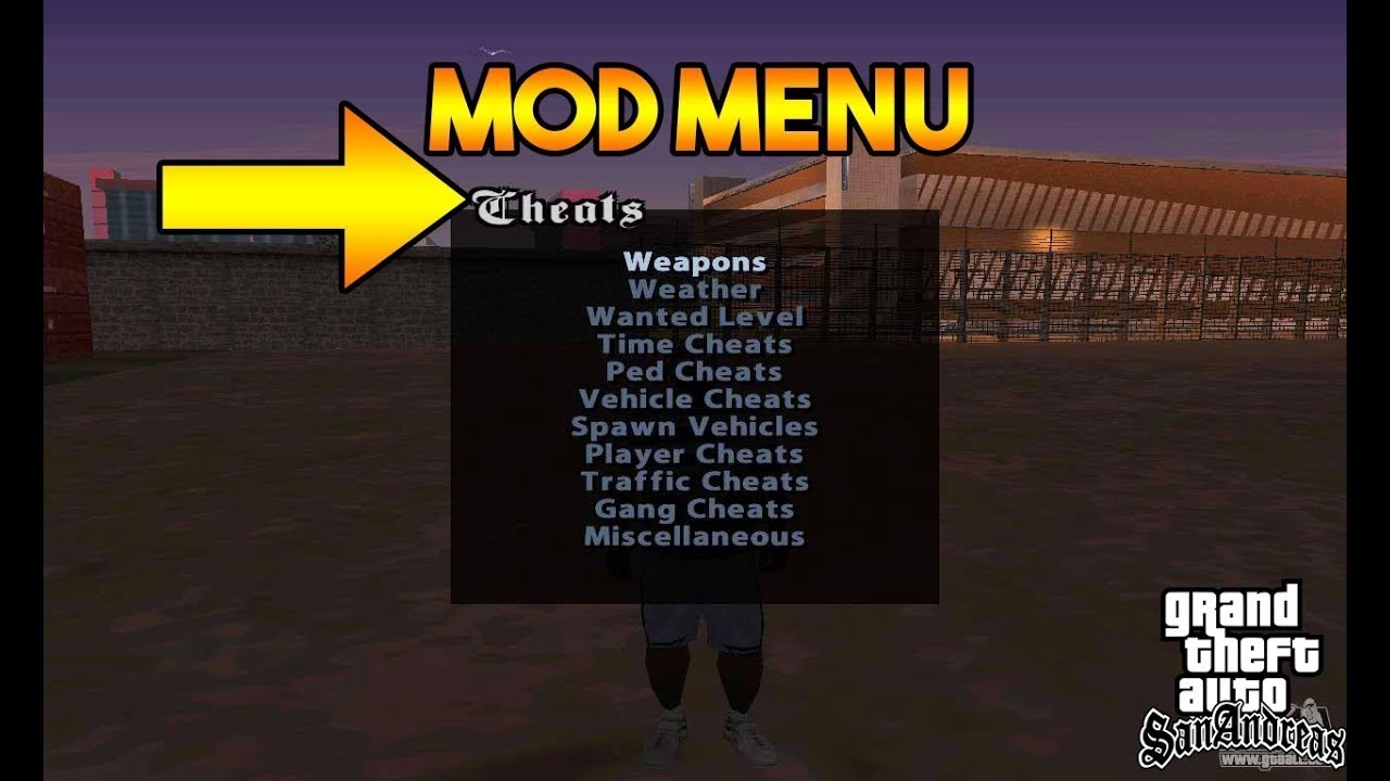 Cheat Menu para GTA San Andreas