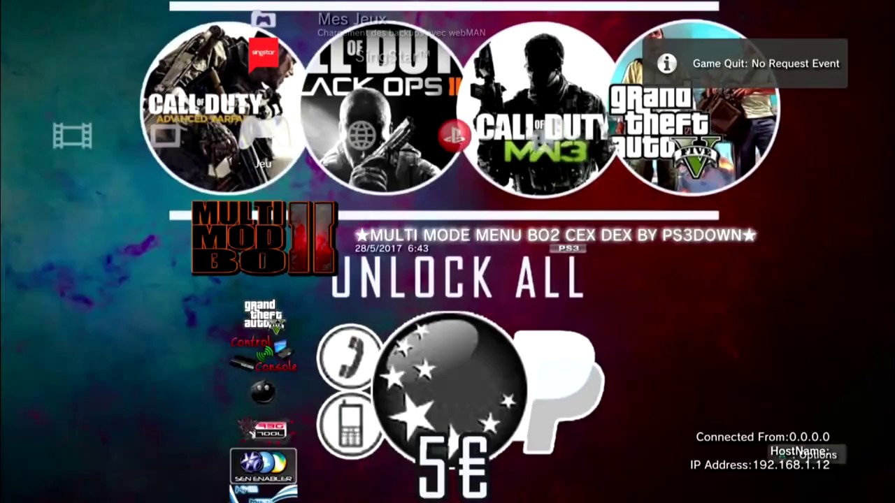 Ps3 Multi Cod Mod Menu Pkg Consolecrunch Official Site