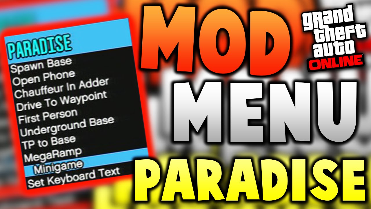 PS3 - GTA V Paradise Mod Menu Sprx